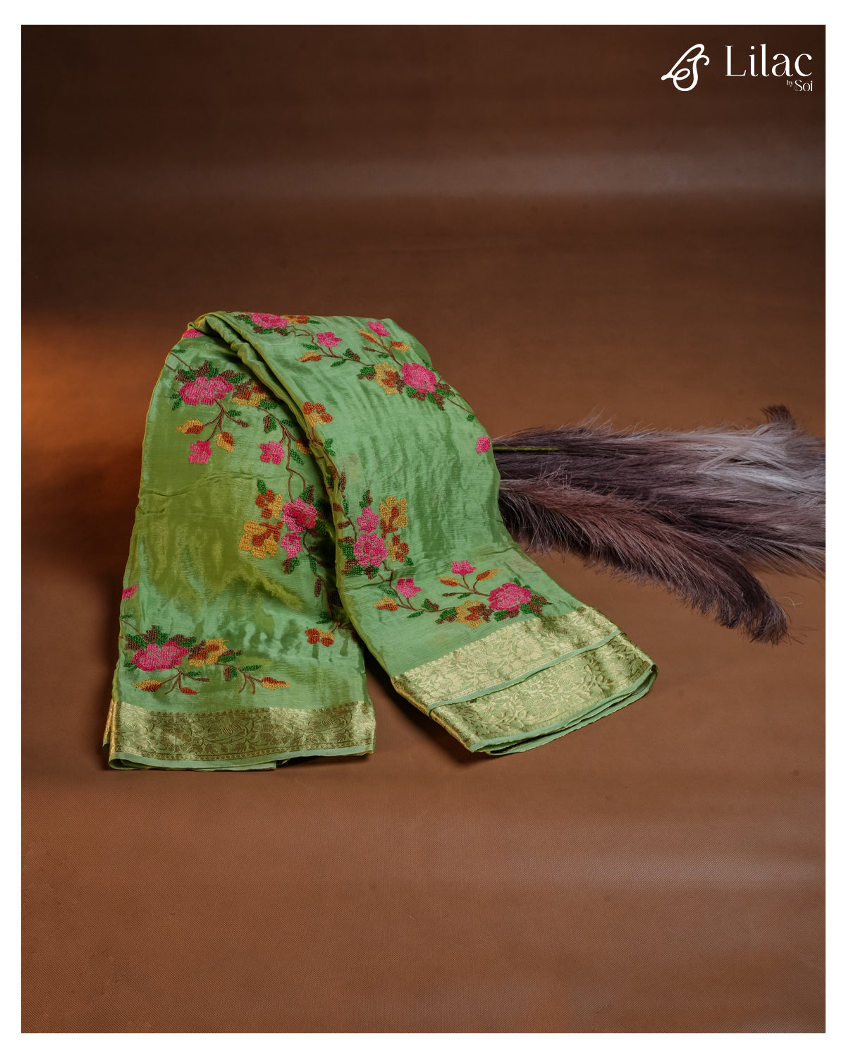 Wrinkle Crepe Embroidery