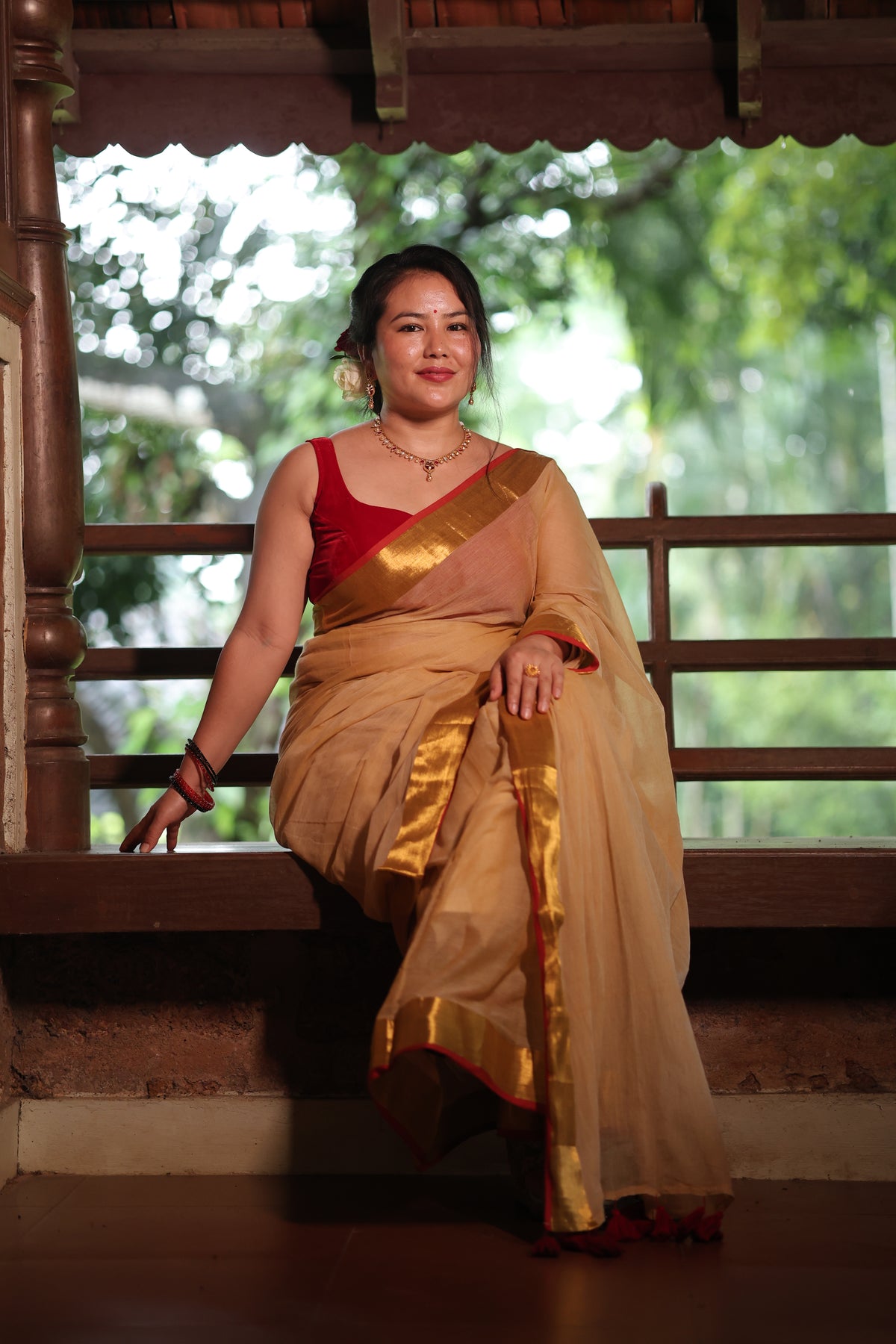 Golden Charm - Mul Cotton