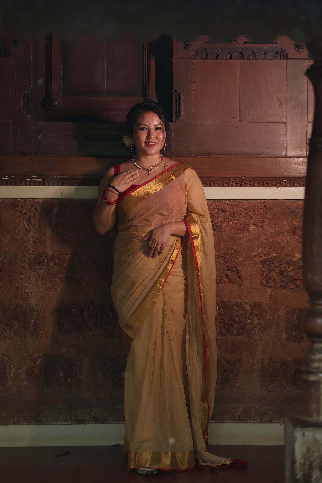Golden Charm - Mul Cotton