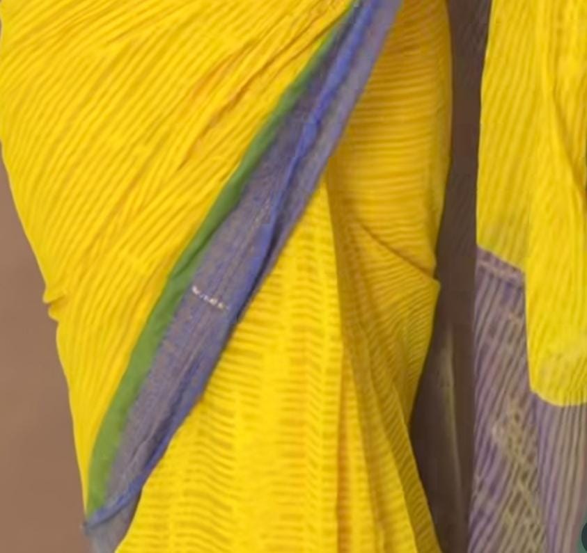 Yellow and Blue Mul Cotton